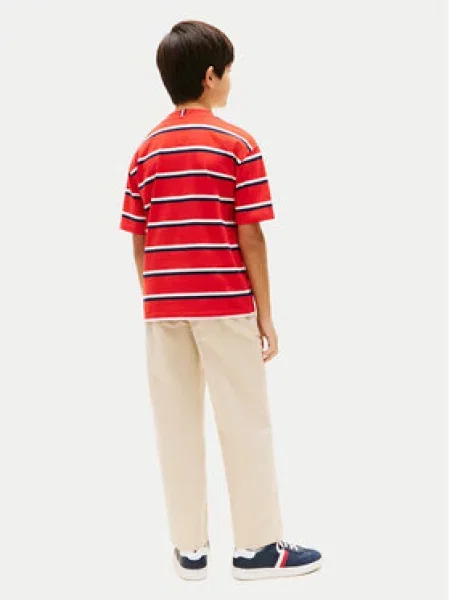 Tommy Hilfiger Marškinėliai Essential Flag raudona