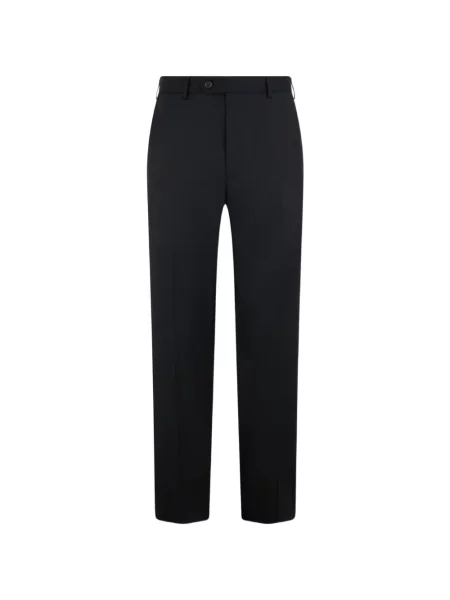Pantaloni Brooks Brothers de lână fără toc negru