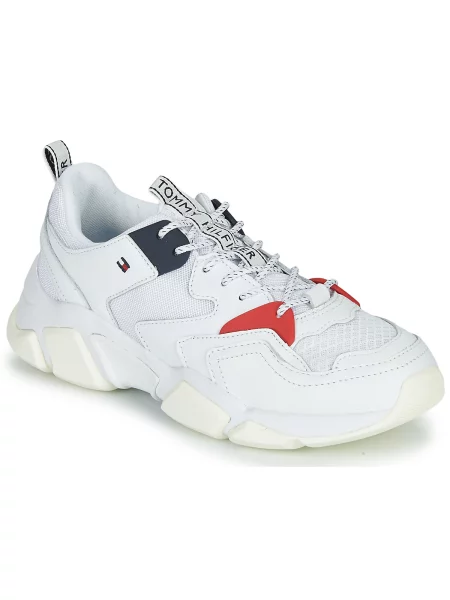 Pantofi Tommy Hilfiger chunky alb