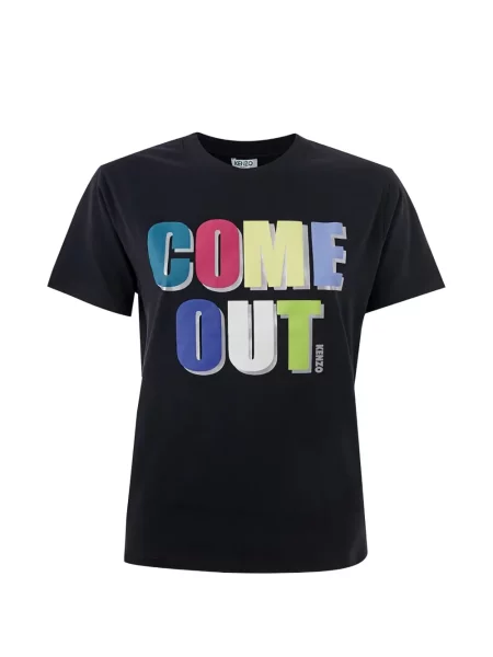 Scurt tricou Kenzo cu imagine negru