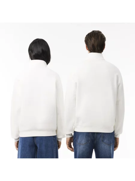 Lacoste Bluza Loose Fit biała