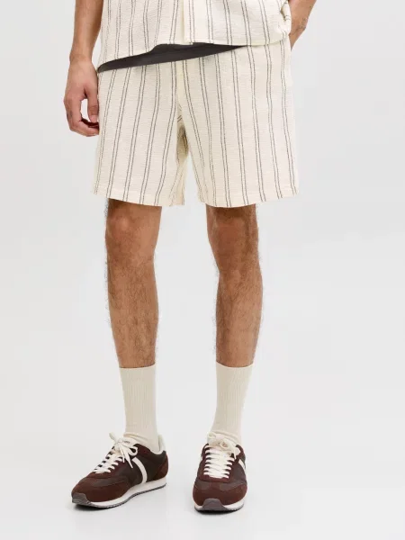 JACK & JONES Hlače JPSTJAIDEN rjava / volneno bela