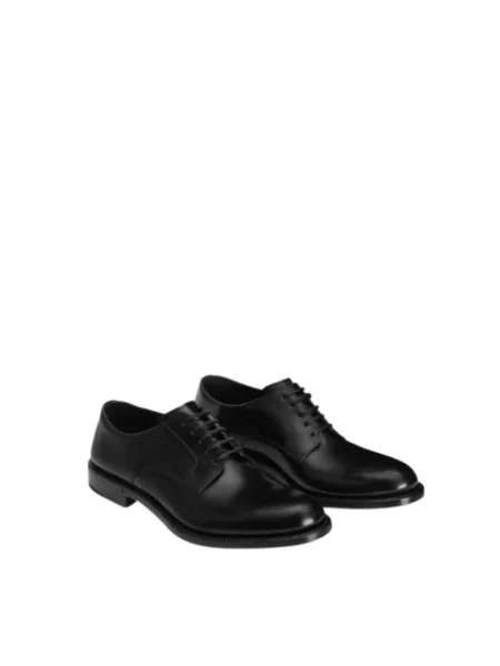 Derby Dolce And Gabbana skórzany czarny