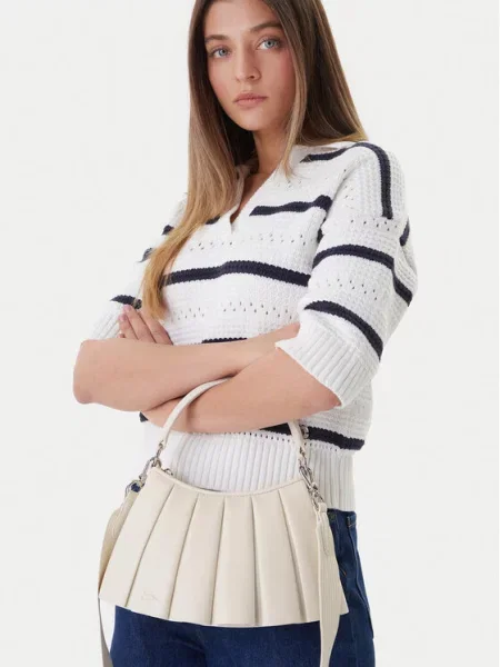 Τσάντα Lacoste άσπρο κόκκινο