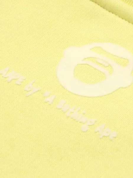 Hanorac Aape By A Bathing Ape cu autograf galben