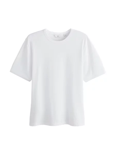 Next Tricou Trident' alb