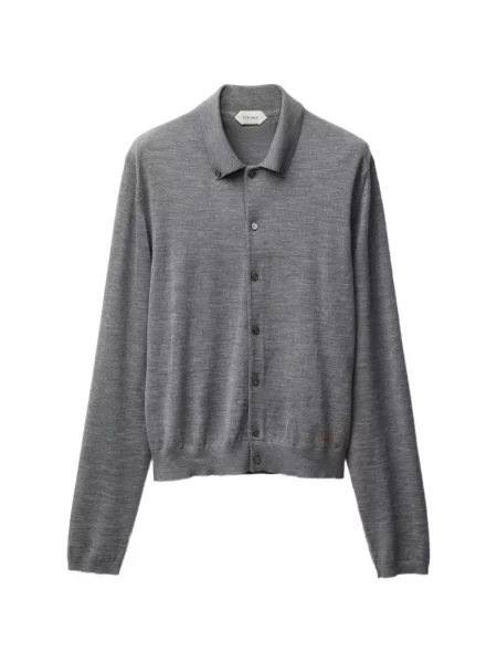 Gulerat cardigan Versace gri