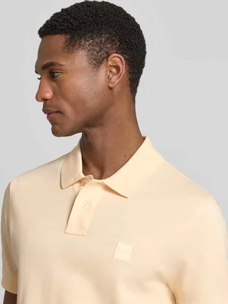 BOSS Orange polo z Passenger pomarańczowa