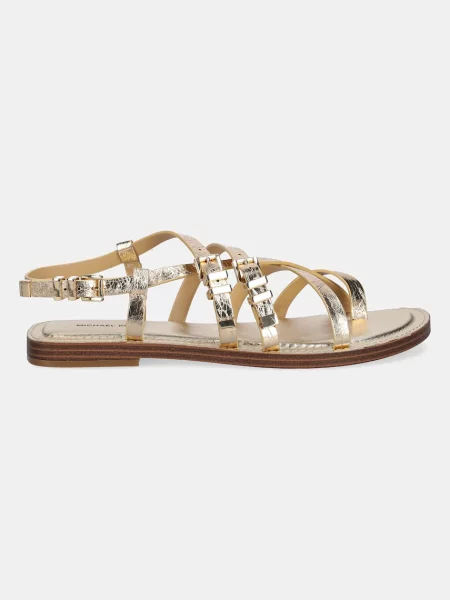 Sandały Michael Michael Kors skórzane żółte