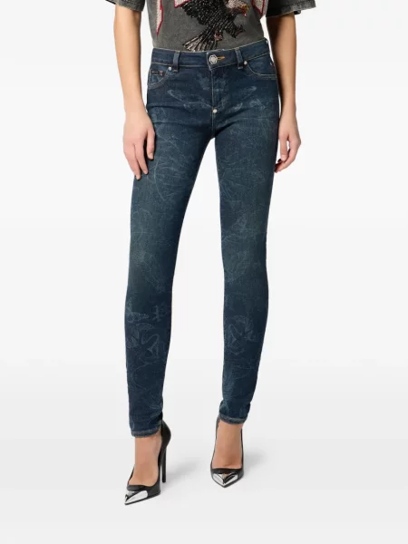 Jeggings Philipp Plein albastru