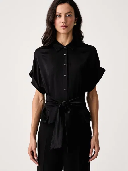 Guess cămașă pentru femei JULIE negru