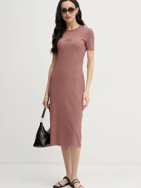 Calvin Klein Jeans Rochie de vară deschis maro