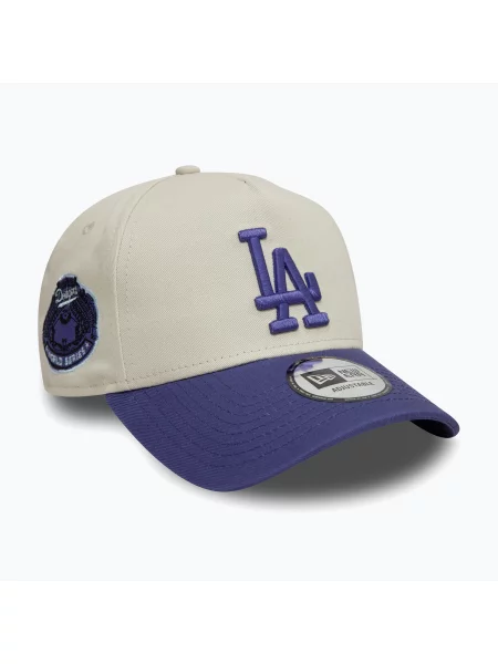 Czapka z daszkiem New Era WS Patch Eframe Los Angeles Dodgers light beige beżowa