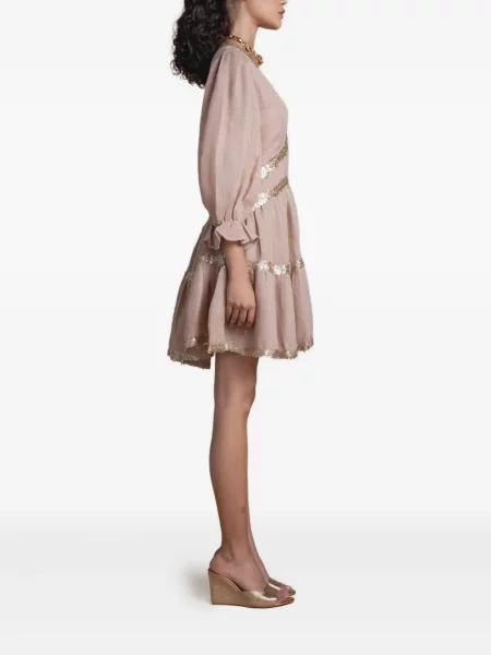 Rochie mini Sana Osmani de costum roz
