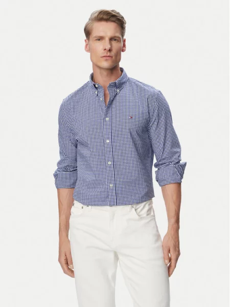 Tommy Hilfiger Cămașă Gingham albastru