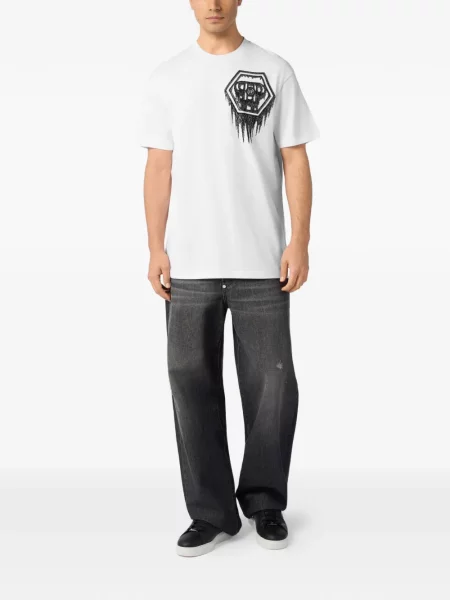 Tricou Philipp Plein alb