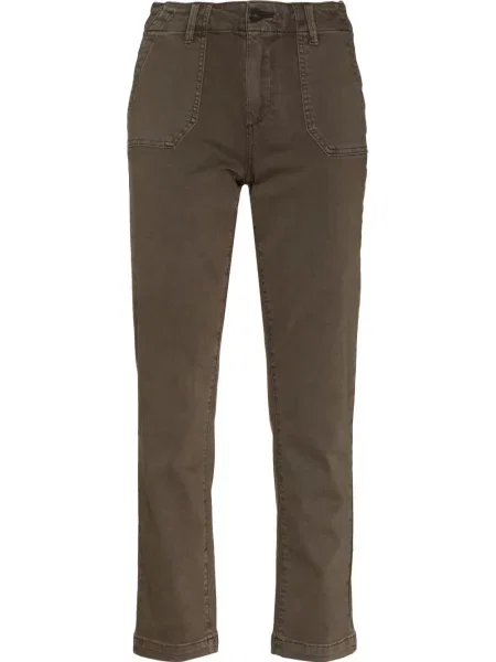 Blugi drepți Paige verde