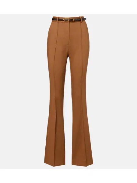 Pantaloni Veronica Beard de lână bej