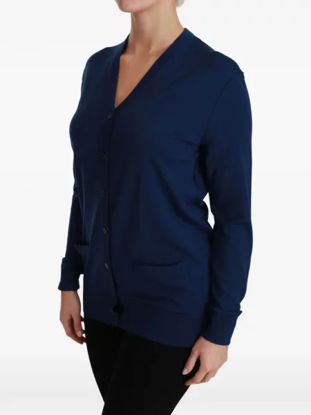 Kardigan Dolce & Gabbana s V-izrezom plava
