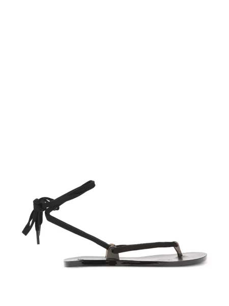 Chiloți tanga Ancient Greek Sandals cu șireturi din dantelă negru