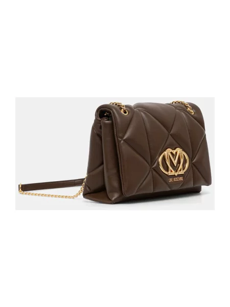 Torebka crossbody Love Moschino brązowa