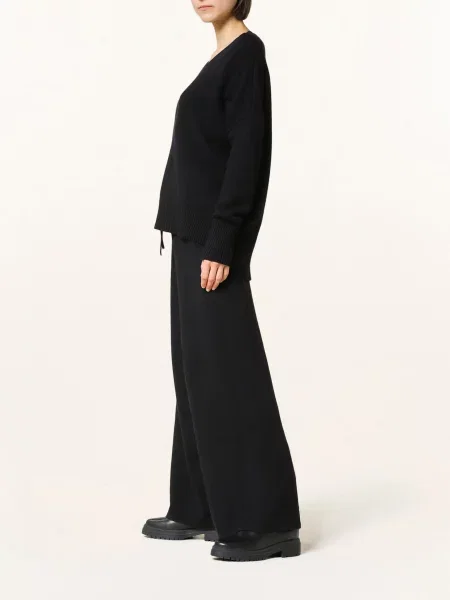 Lisa Yang Pletené Kalhoty Sofi V Joggingovém Stylu Z Kašmíru černá