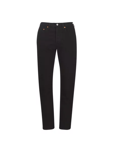 Boyfriend fit kavbojke Levi's® obrezano črna