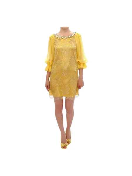 Sukienka Dolce And Gabbana żółta