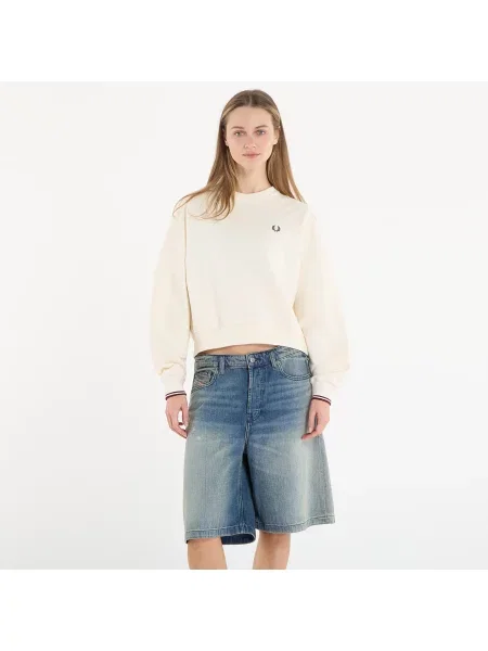 Суитшърт FRED PERRY Tipped Sweatshirt Ecru 12