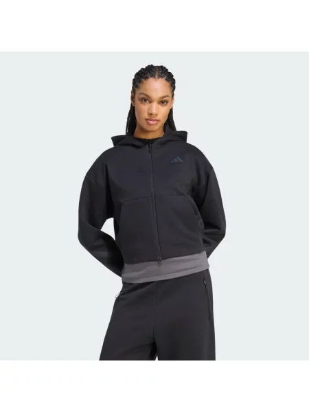 MIKINA ADIDAS Z.N.E. CROPPED FULL černá