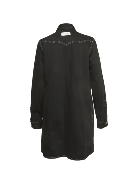 Rochie tip cămașă Ganni negru