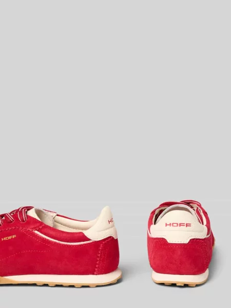 Sneakersy z naturalnej skóry z detalem z logo model Bridge' Hoff czerwone