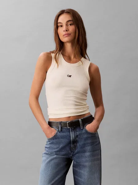 Майка Calvin Klein Jeans модал білий
