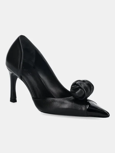 Pantofi cu toc Rotate din piele negru