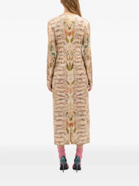 Rochie maxi Pierre-louis Mascia cu imagine cu imprimeu abstract