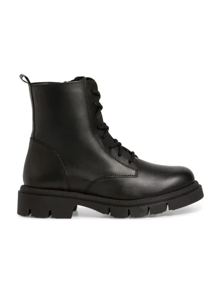 Buty do kostki Tamaris skórzane czarne