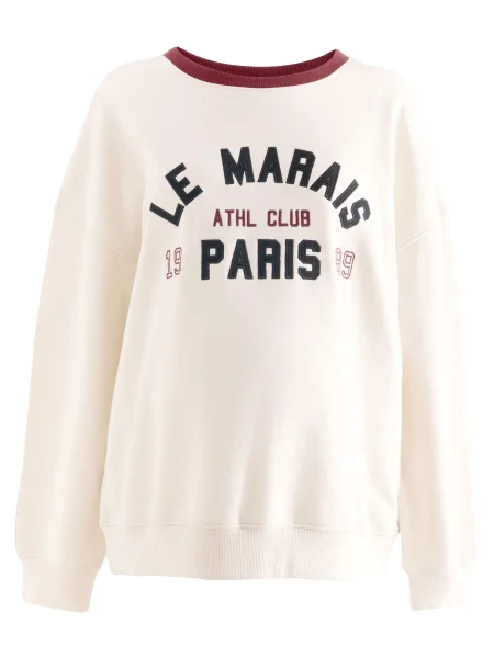 Next Mikina krémová / bordó černá