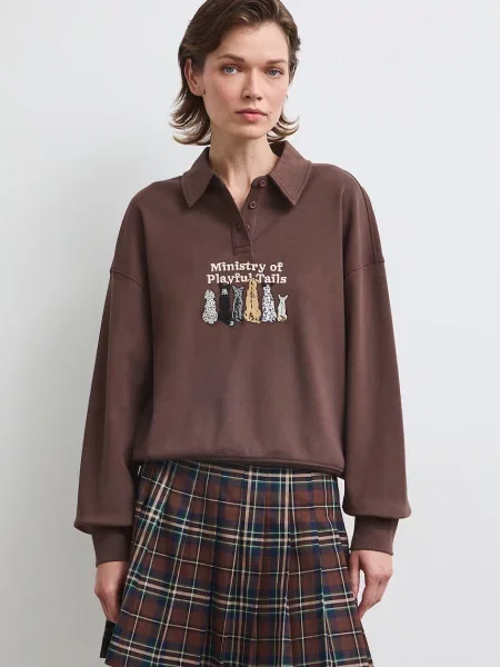 Medicine bluza z brązowa