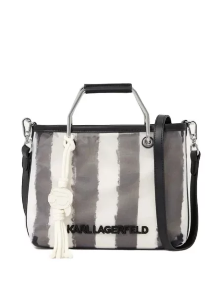 Geantă shopper Karl Lagerfeld plasă alb
