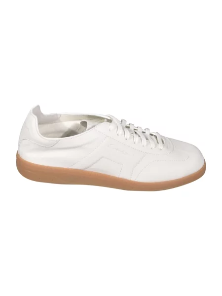 Sneakersy Santoni skórzane białe