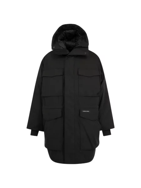 Geacă parka Canada Goose cu glugă negru