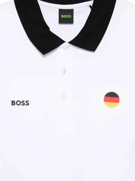 Tricou polo Boss alb