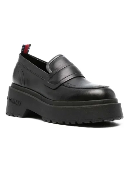 Kožené mokasíny Tommy Jeans TJW AVA LOAFER čierna
