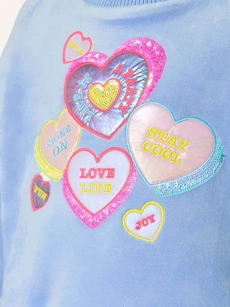Billieblush Bluza Z Cekinami blau