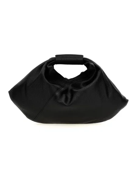 Maison Margiela torebka skórzana Japanese Draped Mini czarny