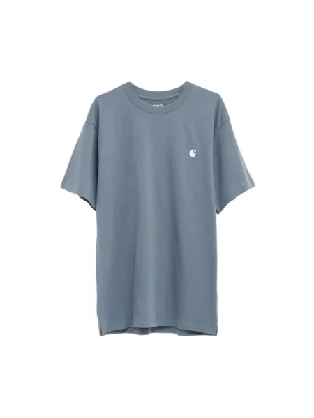 T-shirt z wyhaftowanym logo model Madison' Carhartt Wip niebieska