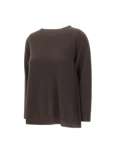 Sweter Kangra wełniany brązowy