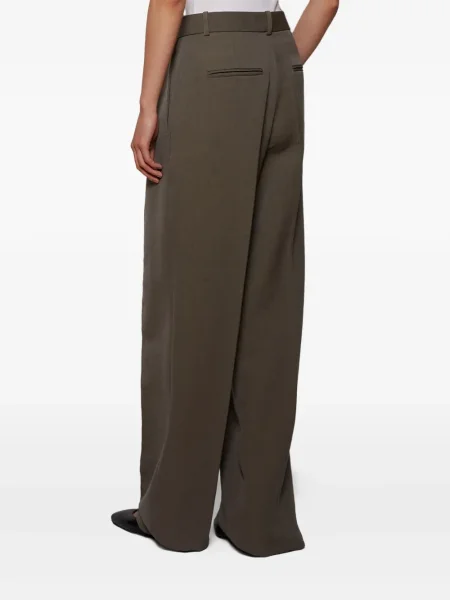 Pantaloni Alex Perry plisate verde