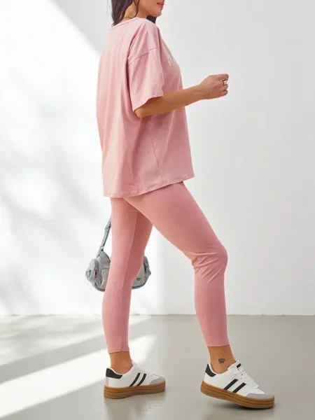 Leggings Resti scurte alb