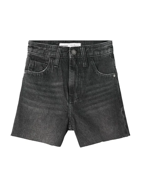 Bershka Jeans denim / argintiu negru